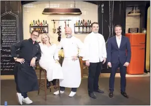  ??  ?? Cette année : les chefs Michel Sarran, Hélène Darroze et Philippe Etchebest animeront leur brigade. Jean-François Piège participer­a à quelques épreuves. Stéphane Rotenberg, fidèle au poste !