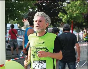  ??  ?? A 62 ans, Jean-François Lajeunesse n’en finit plus de courir désormais.