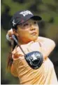  ?? ASSOCIATED PRESS FILE PHOTO ?? Lydia Ko tees off on the second hole during the Lorena Ochoa Invitation­al at Mexico Golf Club in Mexico City earlier this month. Ko is still ranked No. 1 in womens’ golf despite being winless in 2017.