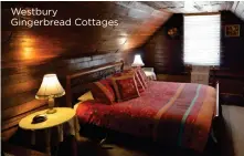  ??  ?? Westbury Gingerbrea­d Cottages