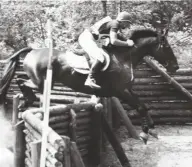  ??  ?? Jim Wofford and Carawich take individual silver at the alternativ­e eventing Olympics