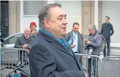  ??  ?? Former first minister Alex Salmond.