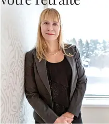  ??  ?? Sandra Larouche, MBA, planificat­rice financière et représenta­nte de courtier en épargne collective chez Banque Scotia.