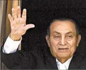 ?? AMR NABIL/AP 2016 ?? Hosni Mubarak was acquitted March 2 by an appeals court of charges that he ordered the killing of protesters.