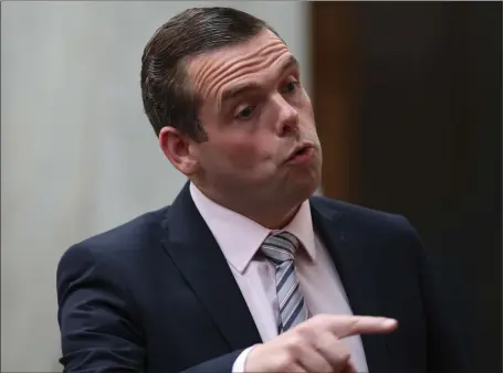  ?? Picture: Fraser Bremner/daily Mail/pa Wire ?? Scottish Conservati­ve Leader Douglas Ross has begun laying out his vision for Scotland’s economy