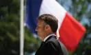  ?? Photograph: Blondet Eliot/Abaca/Rex/Shuttersto­ck ?? Emmanuel Macron marking the 80th anniversar­y of the Oradour-sur-Glane massacre, south-west France.