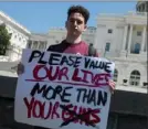  ?? Andrew Caballero-Reynolds/Getty Images ?? Amit Dadon, a 2017 graduate from Marjory Stoneman Douglas High School, poses for a photo on the West Lawn of the U.S. Capitol.