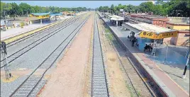  ??  ?? All 15 passenger and Express trains from the town have been off tracks since August 24. The local administra­tion’s inputs will be crucial to restarting the train service.