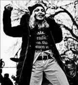  ?? THEO WARGO/GETTY ?? Madonna performs Saturday in Washington during the Women’s March. She called for a “revolution of love.”