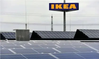  ?? Photograph: Sascha Steinbach/EPA ?? Ikea’s clean energy spending will reach €6.5bn by 2030.