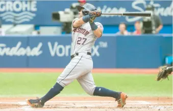  ?? AP ?? José Altuve pieza clave de Houston, con .342 el mejor bateador de las Mayores.