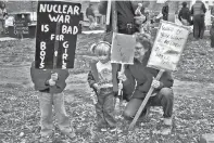  ??  ?? Ilona Dougherty @ilonadough­erty One of my first political acts was this protest re nuclear disarmamen­t in Prince Albert, Saskatchew­an.