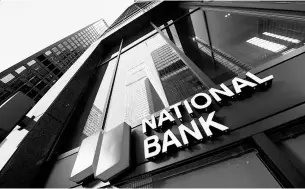  ?? Peter J. Thompson / National Post files ?? The National Bank of Canada says it is “being forced” to let go some staff while hiring a similar number with technology and digital skills.