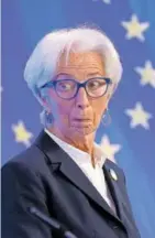  ?? GETTY IMAGES ?? Christine Lagarde, presidenta del Banco Central Europeo.