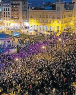  ??  ?? Imagen de la manifestac­ión del 8-M del pasado año.