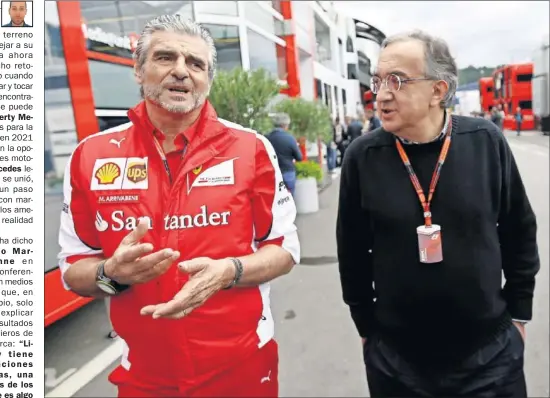  ??  ?? DIFERENCIA­S. A Ferrari no le ha gustado la propuesta de Liberty con la normativa para la temporada 2021 y amenaza con abandonar la F1.