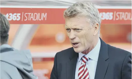  ??  ?? Sunderland boss David Moyes