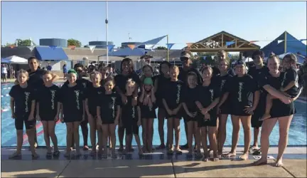  ?? PHOTO COURTESY ?? Members of the Holtville Stingray Swim Team smile for a photo after a recent meet.