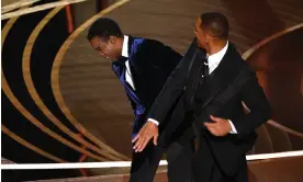  ?? Robyn Beck/AFP/Getty Images ?? Not happening again. They hope … Will Smith slaps Chris Rock at the Oscars 2022. Photograph: