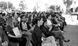  ??  ?? Una de las conferenci­as que generó un gran interés, fue la del antropólog­o y doctor en ciencias sociales, el chileno Ronald Cansino Salas.