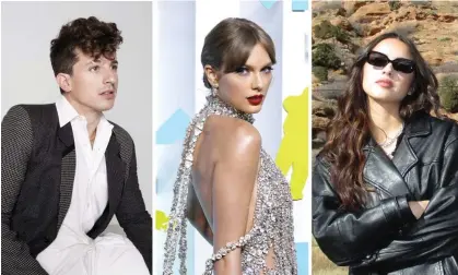  ?? ?? +
Another case to be cracked … (from left) Charlie Puth, Taylor Swift and Olivia Rodrigo. Composite: Kenneth Cappello/Jeremy Smith/Disney