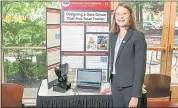  ?? COURTESY OF LINDA DOANE ?? Woodside resident Georgia Hutchinson, 13, won top honors at a national science and engineerin­g competitio­n.