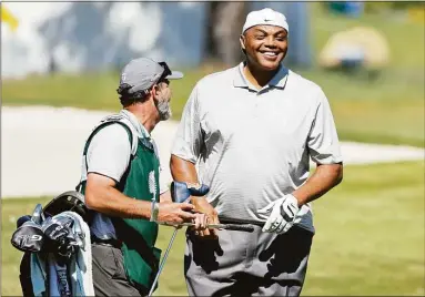  ?? Isaiah Vazquez/Clarkson Creative / Getty Images ?? The breakaway LIV Golf tour, backed by Saudi Arabia government riches, has offered Charles Barkley a TV role that he is strongly considerin­g.