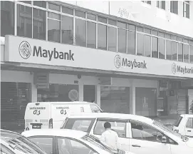  ??  ?? Maybank is expected to generate strong deposit gathering, improving fee income growth on the back of better corporate deal pipeline but muted brokerage and loan-related fees.