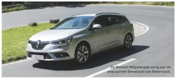  ??  ?? De Renault Mégane was vorig jaar de populairst­e dieselauto van Nederland.