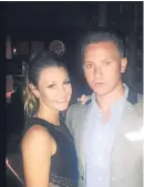  ??  ?? April with Corrie McKeague.