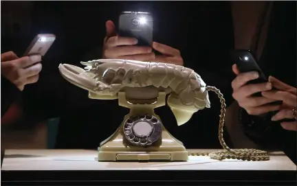  ?? Picture: Gordon Terris ?? „ Salvador Dali created his famous Lobster Telephone in 1938 and it will now go on show in Edinburgh this week.