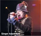  ??  ?? Singer Adam Ant