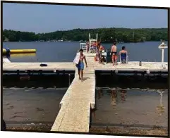  ?? ?? Campers enjoy the scenic waterfront of Lake Hortonia at Camp Wachusett. Contribute­d Photo