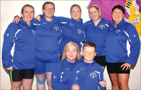  ??  ?? Members of the Rosslare Kettlebell Club at the Cup of Ireland . Back (from left): Nemone Van Der Bliake, Carmel Doyle, Colette Meyler, Samantha Hawkins, Olivia O’Connor. Front (from left): Marie Nieland, Evan Kennedy-Power.