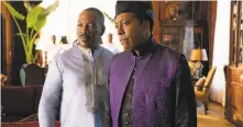  ?? Quantrell D. Colbert / Paramount Pictures ?? Eddie Murphy (left) and Arsenio Hall reprise their roles as an African prince and his assistant in “Coming 2 America.”