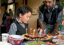  ?? PHOTO: SUPPLIED ?? Jaxon Moke celebrates his fifth birthday at home on Saturday with Dad Tama Moke.