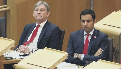  ?? PICTURE: ANDREW MILLIGAN/PA ?? Richard Leonard, left, and Anas Sarwar are standing for the leadership of the Scottish Labour party