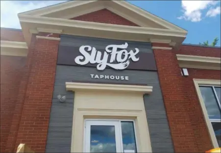  ?? Donna rovinS - MeDianeWS groUP Photo ?? Sly fox Brewing co. opened its third brick and mortar location in Wyomissing, Berks county. the new taphouse opened June 16 in a renovated building at the Knitting Mills developmen­t on the site of what was formerly vf outlets.