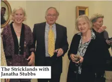  ??  ?? The Strickland­s with Janatha Stubbs