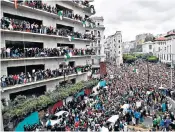  ??  ?? Protesters turn out in their thousands ahead of what could be an even bigger protest aimed at ousting President Bouteflika