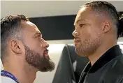  ?? ?? Joseph Parker, left and Joe Joyce look set for a July 3 showdown.