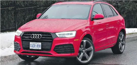  ?? CHRIS BALCERAK/DRIVING ?? The 2017 Audi Q3 has a sophistica­ted feel to it.