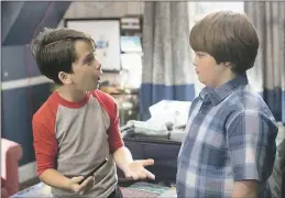  ?? DANIEL MCFADDEN - TWENTIETH CENTURY FOX ?? Jason Drucker, left, and Owen Asztalos in “Diary of a Wimpy Kid: The Long Haul.”