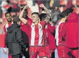  ?? FOTO: P. PUNTÍ ?? Pablo Maffeo ha brillado con luz propia esta temporada en un histórico Girona