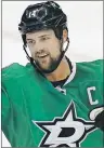  ?? AP PHOTO ?? Dallas Stars’ Jamie Benn celebrates scoring a goal in overtime of the team’s NHL game against the Tampa Bay Lightning in Dallas on Feb. 18.