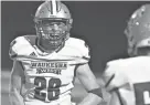  ?? CURT HOGG / NOW NEWS GROUP ?? Waukesha West running back Ryan Paar celebrates after his 70-yard touchdown run against Oconomowoc.