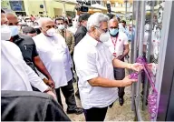  ??  ?? President Gotabaya Rajapaksha launches newly developed Park & Ride Bus Service