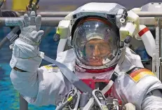  ?? FOTO: CORVAJA/ESA ?? Der saarländis­che Astronaut Matthias Maurer wird am 23. und 24. Juni die Saar-Uni besuchen, an der er selbst studiert hat.