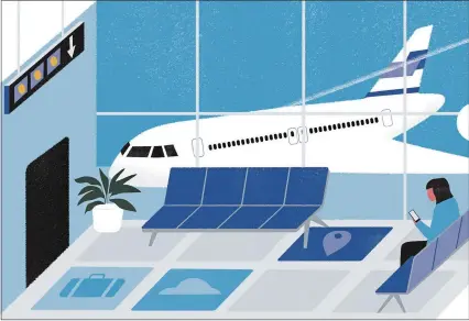  ?? ILLUSTRATI­ON BY NAOMI ELLIOTT — THE NEW YORK TIMES ?? Yes, there’s turmoil in the travel world right now, but many people are still eager to linger over plans for future journeys with the help of apps.