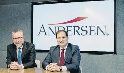  ?? . ?? José Vicente Morote e Iñigo Rodríguez-sastre, socios directores de Andersen Iberia